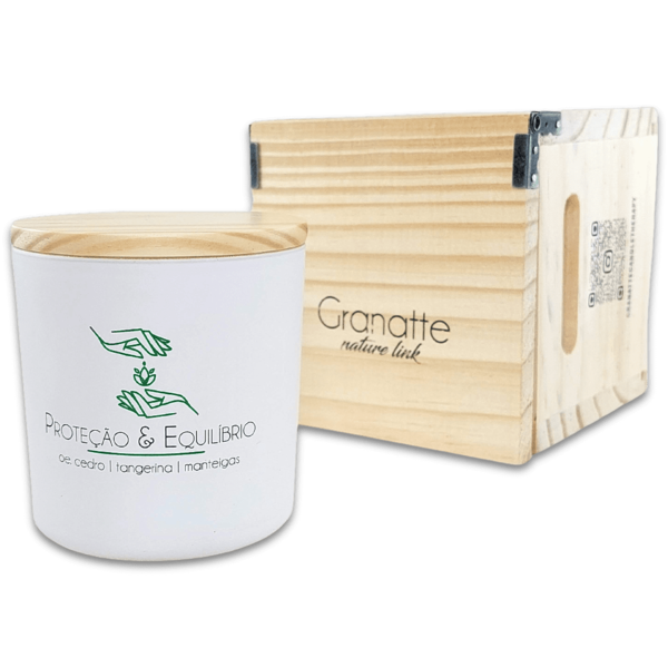 Vela Vegetal Aromática E Massagem | Proteção E Equilíbrio - C